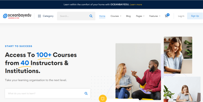 Learning Management System, Web Development Project by Hotrix Technology
