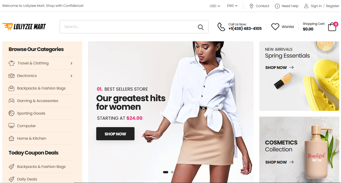 Loliyzee Mart, Web Development Project by Hotrix Technology