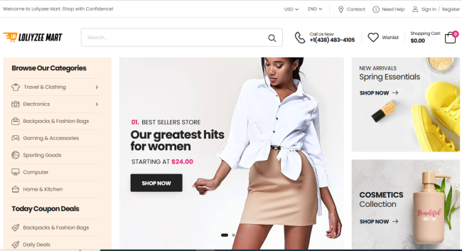 Loliyzee Mart, Web Development Project by Hotrix Technology